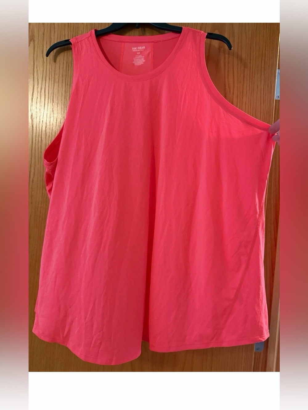 Womens Plus Orange 4X Tek Gear DryTek
Tank Top Gym Workout Moist Wicking
NWOT 24
